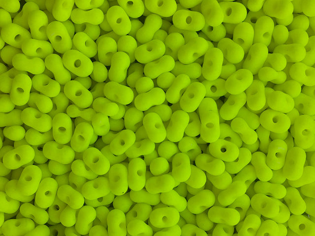 1 kg Preciosa Ornela Seed Beads Coated, Round Hole, Mat, Loose, Neon Yellow (36786), Glass, Czech Republic, OUTLET