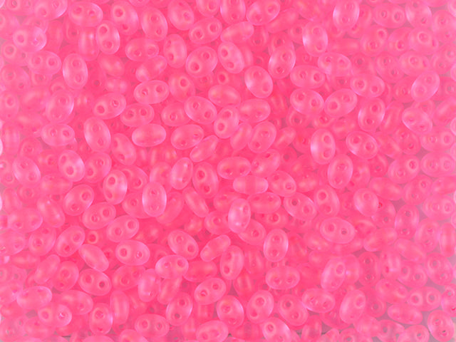 Wholesale (1kg / 500g) Preciosa Ornela Seed Beads Coated, Round Hole, Mat, Loose, Pink Neon (38777), Glass, Czech Republic, OUTLET