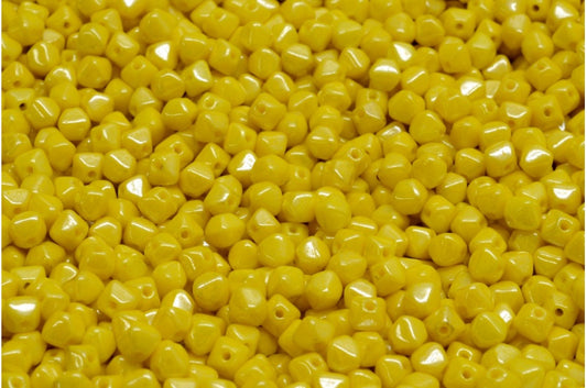 Bicone Beads, Yellow Hematite (83120-14400), Glass, Czech Republic