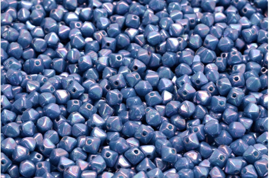 Bicone Beads, Blue Nebula (63050-15001), Glass, Czech Republic