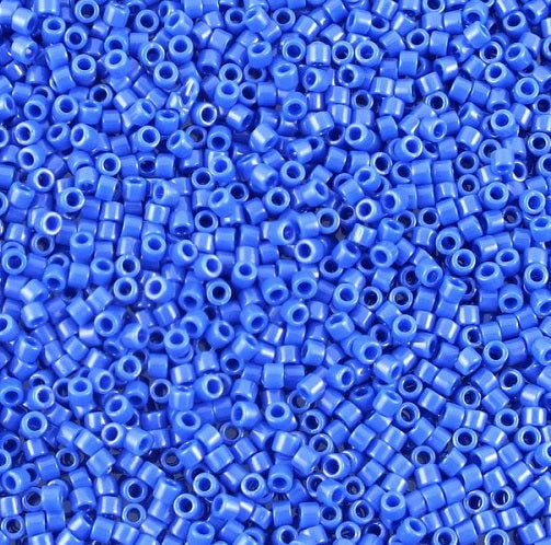 Miyuki DELICA Seed Beads Rocailles, Opaque Cobalt (# DB0726), Glass, Japan