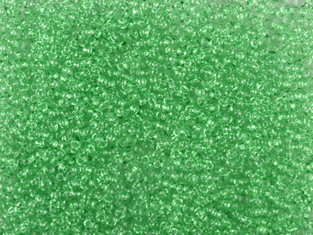 1 kg Preciosa Ornela Seed Beads Coated, Round Hole, Loose, Green 2 Dyed Crystal (01161), Glass, Czech Republic, OUTLET