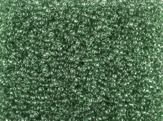 1 kg プレシオサ オルネラ シードビーズ コーティング 丸穴 ルース グリーン 2色染めクリスタル (01163) ガラス チェコ共和国 アウトレット