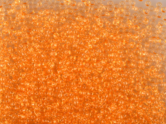 1 kg Preciosa Ornela Seed Beads Coated, Round Hole, Loose, Orange 2 Dyed Crystal (01183), Glass, Czech Republic, OUTLET