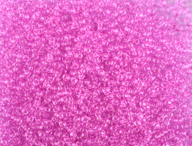 Wholesale (1kg / 500g) Preciosa Ornela Seed Beads Coated, Round Hole, Loose, Pink 2 Dyed Crystal (01192), Glass, Czech Republic, OUTLET