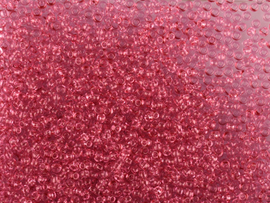 1 kg Preciosa Ornela Seed Beads Coated, Round Hole, Loose, Red 2 Dyed Crystal (01193), Glass, Czech Republic, OUTLET