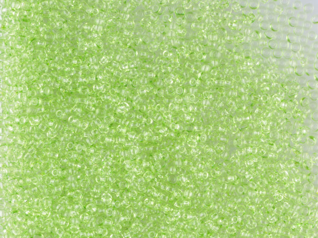 1 kg Preciosa Ornela Seed Beads Coated, Round Hole, Loose, Green 1 Dyed Crystal (01254), Glass, Czech Republic, OUTLET