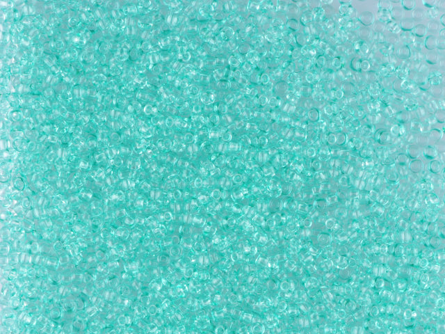 1 kg Preciosa Ornela Seed Beads Coated, Round Hole, Loose, Green 1 Dyed Crystal (01264), Glass, Czech Republic, OUTLET