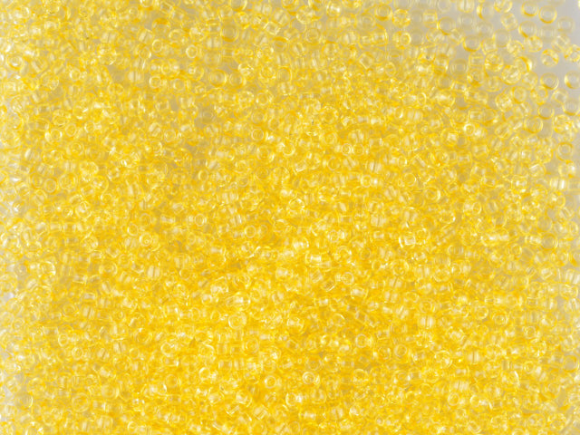 1 kg Preciosa Ornela Seed Beads Coated, Round Hole, Loose, Yellow 1 Dyed Crystal (01281), Glass, Czech Republic, OUTLET