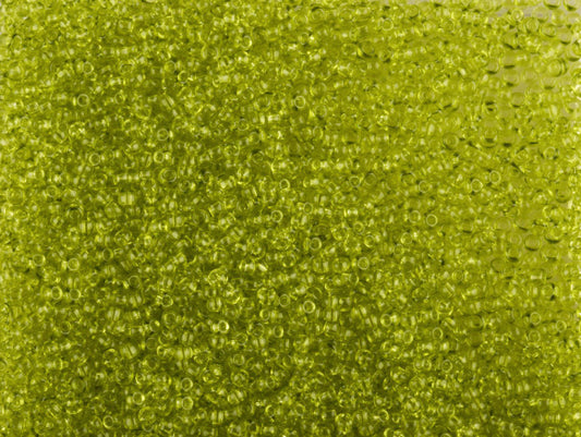 1 kg Preciosa Ornela Seed Beads Coated, Round Hole, Loose, Green 3 Dyed Crystal (01653), Glass, Czech Republic, OUTLET