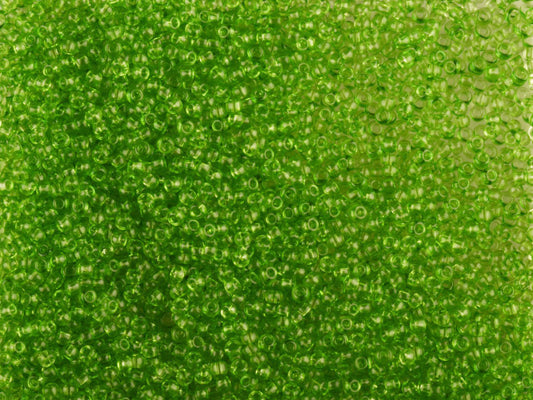 Wholesale (1kg / 500g) Preciosa Ornela Seed Beads Coated, Round Hole, Loose, Green 3 Dyed Crystal (01654), Glass, Czech Republic, OUTLET