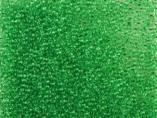 1 kg Preciosa Ornela Seed Beads Coated, Round Hole, Loose, Green 3 Dyed Crystal (01661), Glass, Czech Republic, OUTLET