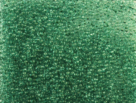 Wholesale (1kg / 500g) Preciosa Ornela Seed Beads Coated, Round Hole, Loose, Green 3 Dyed Crystal (01662), Glass, Czech Republic, OUTLET