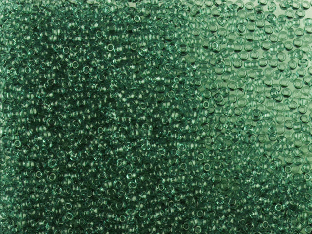Wholesale (1kg / 500g) Preciosa Ornela Seed Beads Coated, Round Hole, Loose, Green 3 Dyed Crystal (01663), Glass, Czech Republic, OUTLET