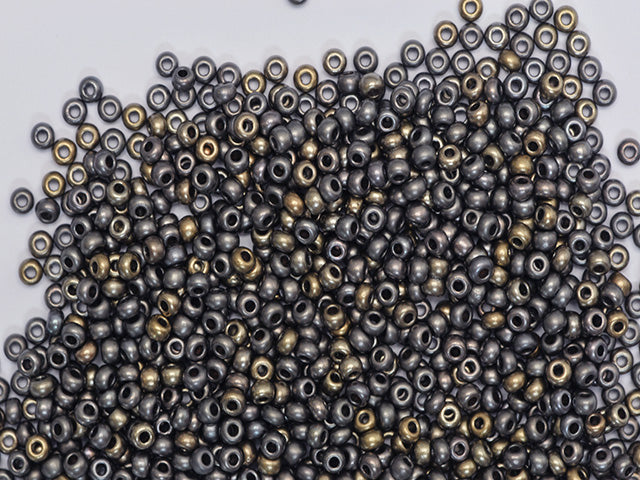 1 kg プレシオサ オルネラ シードビーズ コーティング 丸穴 ルース ソフトブロンズ マルチ (01670) ガラス チェコ共和国 アウトレット
