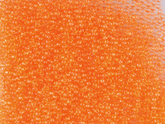 Wholesale (1kg / 500g) Preciosa Ornela Seed Beads Coated, Round Hole, Loose, Orange 3 Dyed Crystal (01683), Glass, Czech Republic, OUTLET