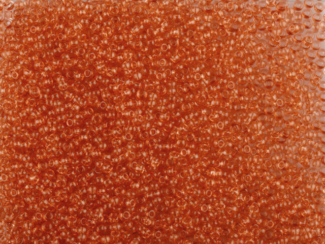 1 kg Preciosa Ornela Seed Beads Coated, Round Hole, Loose, Orange 3 Dyed Crystal (01685), Glass, Czech Republic, OUTLET