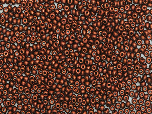 1 kg プレシオサ オルネラ シードビーズ コーティング 丸穴 ばら売り ソフトダーク銅 (01750) ガラス チェコ共和国 アウトレット