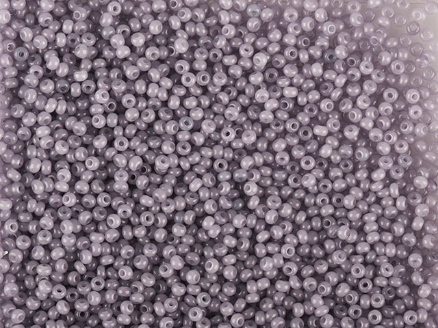 1 kg Preciosa Ornela Seed Beads Coated, Round Hole, Loose, Violet 2 Dyed Alabaster (02121), Glass, Czech Republic, OUTLET