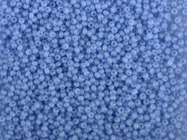 Wholesale (1kg / 500g) Preciosa Ornela Seed Beads Coated, Round Hole, Loose, Blue 2 Dyed Alabaster (02132), Glass, Czech Republic, OUTLET