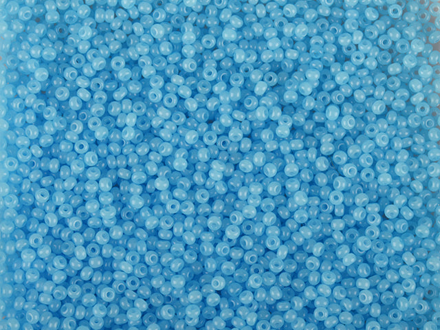 1 kg プレシオサ オルネラ シードビーズ コーティング 丸穴 ルース ブルーグリーン 2色染め アラバスター (02134) ガラス チェコ共和国 アウトレット