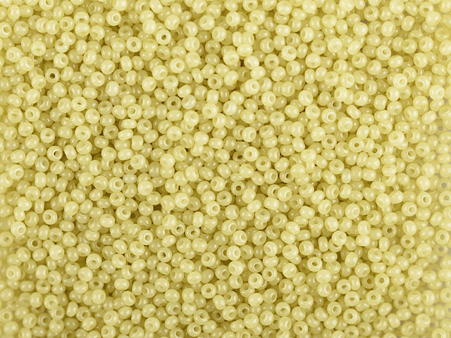 批发（1公斤/500克）Preciosa Ornela米珠镀膜，圆孔，散装，绿色2染色雪花石（02151），玻璃，捷克共和国，OUTLET