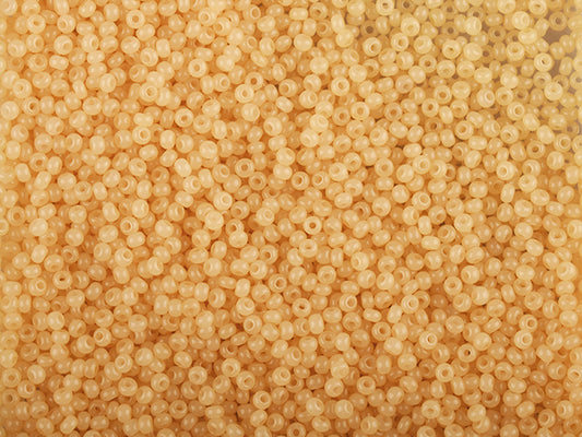 1 kg Preciosa Ornela Seed Beads Coated, Round Hole, Loose, Yellow 2 Dyed Alabaster (02182), Glass, Czech Republic, OUTLET