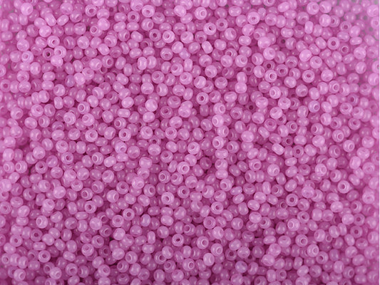 Wholesale (1kg / 500g) Preciosa Ornela Seed Beads Coated, Round Hole, Loose, Pink 2 Dyed Alabaster (02192), Glass, Czech Republic, OUTLET