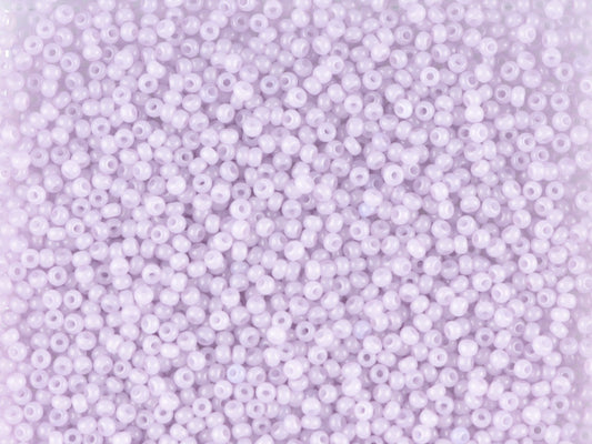 Wholesale (1kg / 500g) Preciosa Ornela Seed Beads Coated, Round Hole, Loose, Violet 1 Dyed Alabaster (02222), Glass, Czech Republic, OUTLET