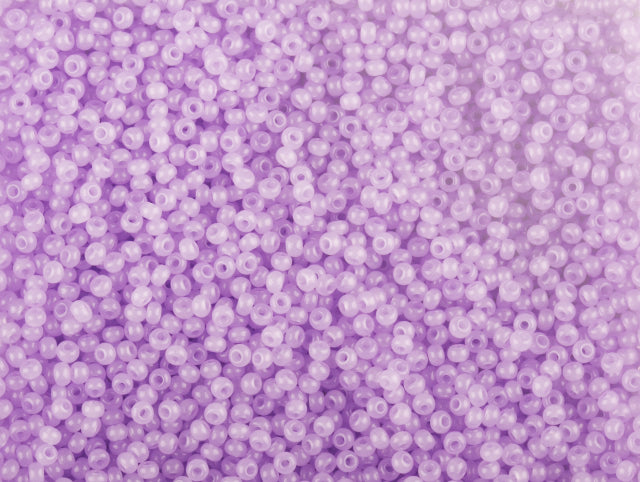 Wholesale (1kg / 500g) Preciosa Ornela Seed Beads Coated, Round Hole, Loose, Violet 1 Dyed Alabaster (02223), Glass, Czech Republic, OUTLET