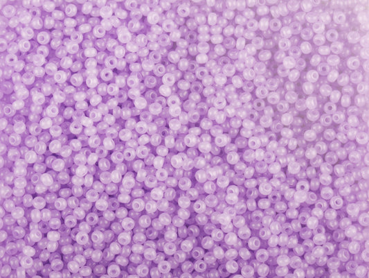 Wholesale (1kg / 500g) Preciosa Ornela Seed Beads Coated, Round Hole, Loose, Violet 1 Dyed Alabaster (02223), Glass, Czech Republic, OUTLET