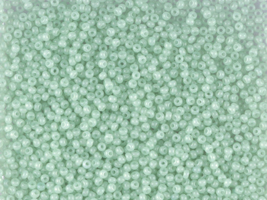 1 kg プレシオサ オルネラ シードビーズ コーティング 丸穴 ばら売り グリーン 1 染色アラバスター (02262) ガラス チェコ共和国 アウトレット