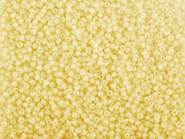 1 kg プレシオサ オルネラ シードビーズ コーティング 丸穴 ルース イエロー 1 染色アラバスター (02281) ガラス チェコ共和国 アウトレット