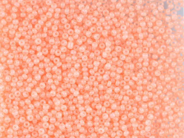 1 kg Preciosa Ornela Seed Beads Coated, Round Hole, Loose, Orange 1 Dyed Alabaster (02285), Glass, Czech Republic, OUTLET