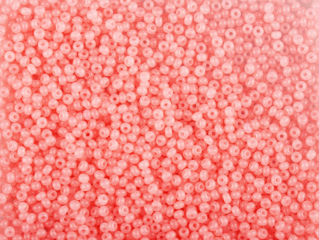 Wholesale (1kg / 500g) Preciosa Ornela Seed Beads Coated, Round Hole, Loose, Red 1 Dyed Alabaster (02291), Glass, Czech Republic, OUTLET