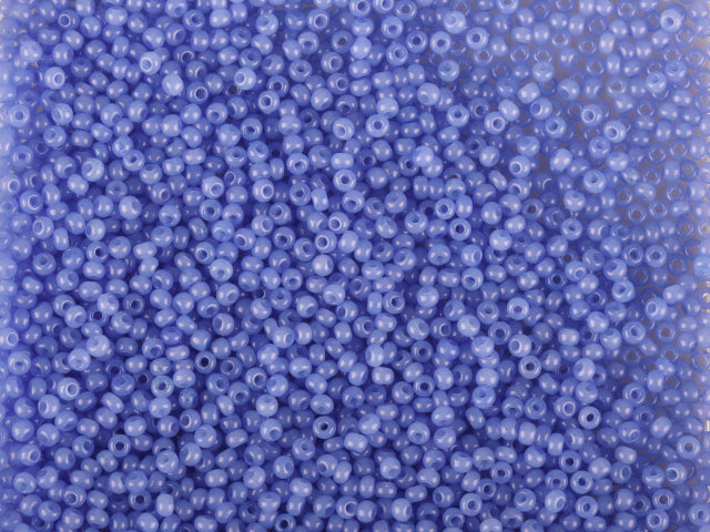 Wholesale (1kg / 500g) Preciosa Ornela Seed Beads Coated, Round Hole, Loose, Blue 3 Dyed Alabaster (02631), Glass, Czech Republic, OUTLET