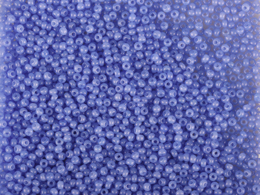 Wholesale (1kg / 500g) Preciosa Ornela Seed Beads Coated, Round Hole, Loose, Blue 3 Dyed Alabaster (02631), Glass, Czech Republic, OUTLET