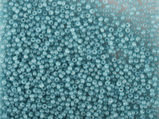Wholesale (1kg / 500g) Preciosa Ornela Seed Beads Coated, Round Hole, Loose, Blue 3 Dyed Alabaster (02633), Glass, Czech Republic, OUTLET