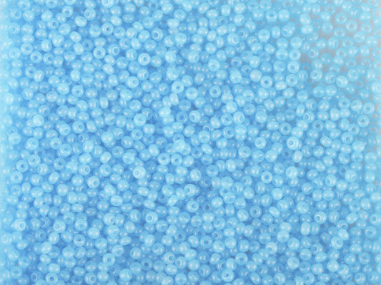 Wholesale (1kg / 500g) Preciosa Ornela Seed Beads Coated, Round Hole, Loose, Blue 3 Dyed Alabaster (02634), Glass, Czech Republic, OUTLET