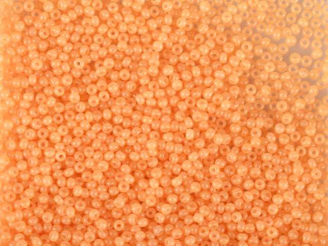 1公斤 Preciosa Ornela 涂层圆孔散珠，黄色3染色雪花石膏 (02682)，玻璃，捷克共和国，特价商品