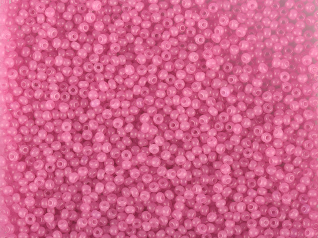 Wholesale (1kg / 500g) Preciosa Ornela Seed Beads Coated, Round Hole, Loose, Pink 3 Dyed Alabaster (02692), Glass, Czech Republic, OUTLET
