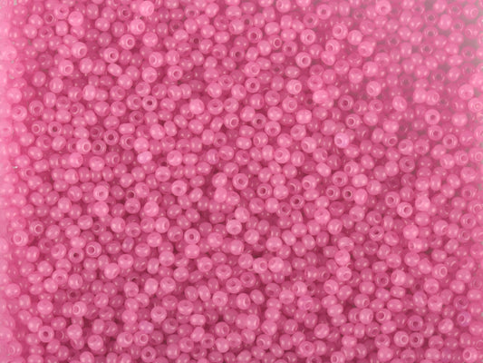 Wholesale (1kg / 500g) Preciosa Ornela Seed Beads Coated, Round Hole, Loose, Pink 3 Dyed Alabaster (02692), Glass, Czech Republic, OUTLET