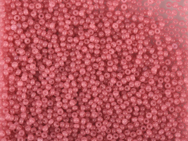 Wholesale (1kg / 500g) Preciosa Ornela Seed Beads Coated, Round Hole, Loose, Pink 3 Dyed Alabaster (02693), Glass, Czech Republic, OUTLET