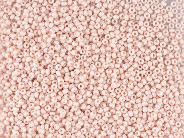 Wholesale (1kg / 500g) Preciosa Ornela Seed Beads Coated, Round Hole, Loose, Brown 2 Dyed Chalkwhite (03111), Glass, Czech Republic, OUTLET