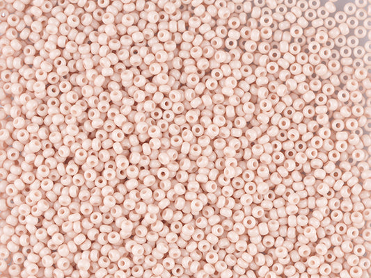 Wholesale (1kg / 500g) Preciosa Ornela Seed Beads Coated, Round Hole, Loose, Brown 2 Dyed Chalkwhite (03111), Glass, Czech Republic, OUTLET