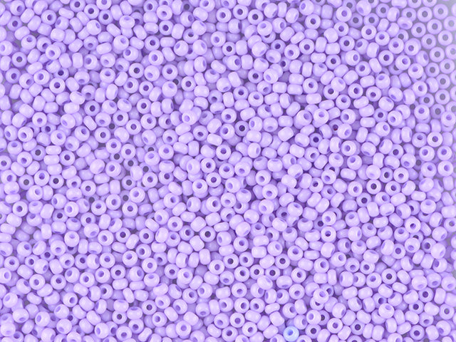 Wholesale (1kg / 500g) Preciosa Ornela Seed Beads Coated, Round Hole, Loose, Violet 2 Dyed Chalkwhite (03123), Glass, Czech Republic, OUTLET