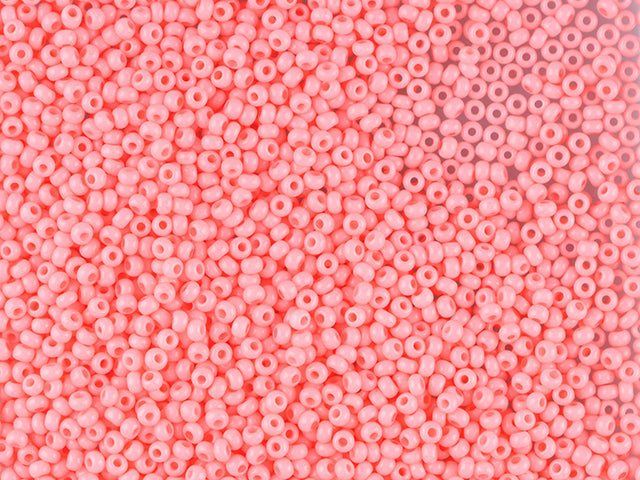 1 kg プレシオサ オルネラ シードビーズ コーティング 丸穴 ばら売り レッド2色染めチョークホワイト (03191) ガラス製 チェコ共和国 アウトレット