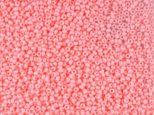 1 kg プレシオサ オルネラ シードビーズ コーティング 丸穴 ばら売り レッド2色染めチョークホワイト (03191) ガラス製 チェコ共和国 アウトレット