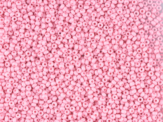 卸売 (1kg / 500g) プレシオサ オルネラ シードビーズ コーティング、丸穴、ばら、レッド2 ダイドチョークホワイト (03193)、ガラス、チェコ共和国、アウトレット