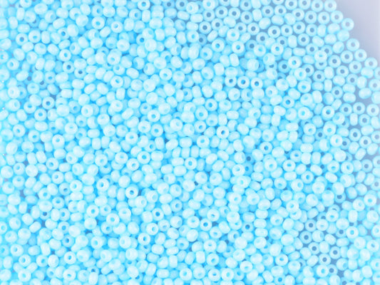 1 kg プレシオサ オルネラ シードビーズ コーティング 丸穴 ルース ブルーグリーン 1 染色 チョークホワイト (03234) ガラス チェコ共和国 アウトレット